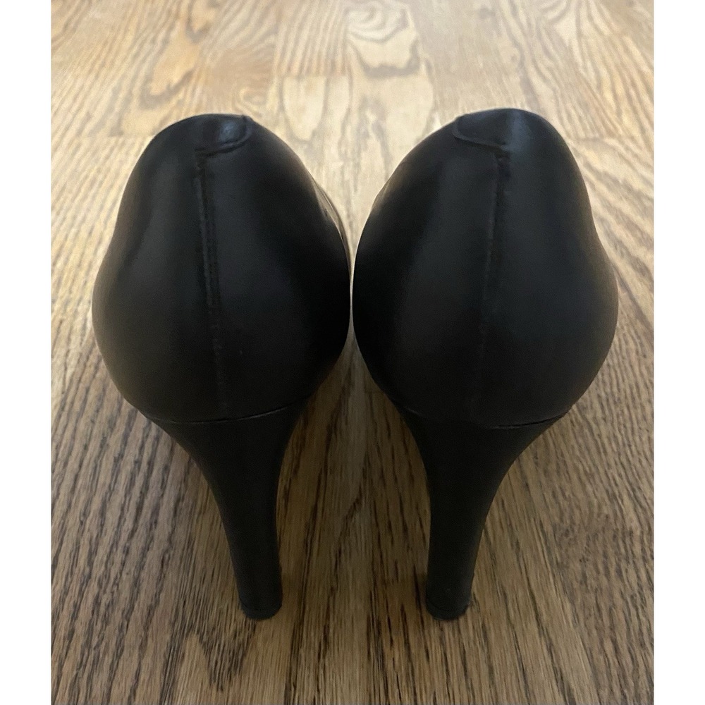 Clarks Ambyr Joy Women's Shoes Size 6 Black Leather Platform Pumps Heels - Picture 4 of 6